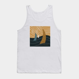 Sailors on the Sea - Sea Landscape Tank Top